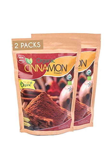True Organic Cinnamon Powder Ground USDA Certified Pure Ceylon Premium Quality 2 Lb With Free Recipe E book True Organic Cinnamon Powder Ground USDA Certified Pure Ceylon Premium Quality 2 Lb With Free Recipe E book