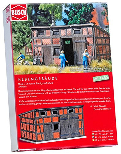 Busch 1455 Backyard Annex Building HO Structure Scale Model Structure