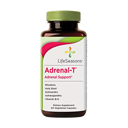 LifeSeasons   Adrenal T   Adrenal Fatigue Support Supplement   Helps Lower Cortisol   Avoid Burnout   Aids Stress Management   Energizing   with Ashwagandha Adaptogens   60 Capsules