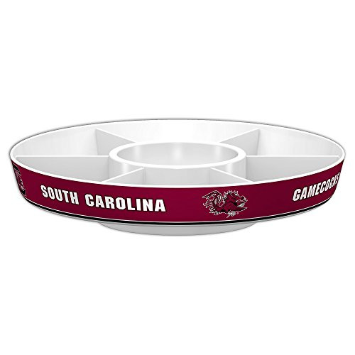 Fremont Die NCAA South Carolina Fighting Gamecocks Party Platter  14 5  Diameter  14 5  Diameter  White Team Colors