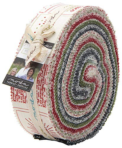 Sweetwater The Christmas Card Honey Bun 40 1 5 inch Strips Moda Fabrics 5770HB