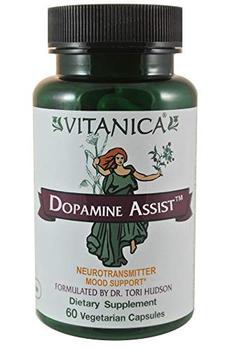 Vitanica Dopamine Assist  Neurotransmitter Mood Support  Vegan  60 Capsules