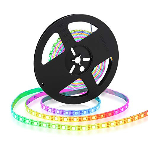 CHINLY WS2812B 16 4ft 5M Individually Addressable LED Strip 5050 RGB SMD Flexible Dream Color 60 Pixels m Waterproof IP65 PCB White DC5V CHINLY WS2812B 16 4ft 5M Individually Addressable LED Strip 5050 RGB SMD Flexible Dream Color 60 Pixels m Waterproof IP65 PCB White DC5V