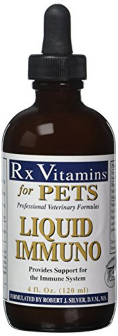 Rx Vitamins Liquid Immuno   for Dogs   Cats   Support for Immune System   Veterinary Formula   4 fl  oz