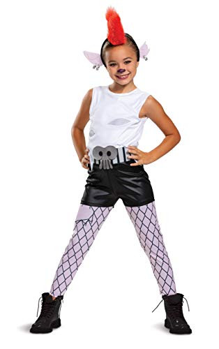 Trolls World Tour Barb Costume  Trolls World Tour Children s Classic Dress Up Outfit for Girls  Kids Size Small  4 6x