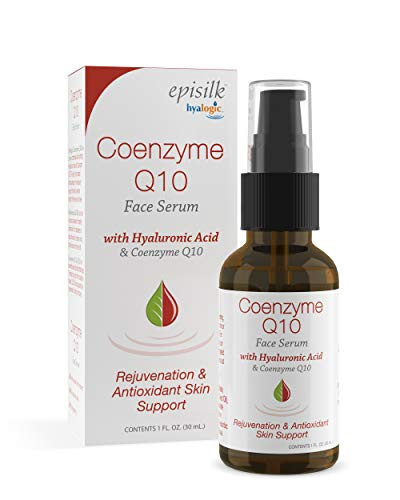 Hyalogic Episilk Coenzyme Q10 Serum w Hyaluronic Acid for Collagen Support   Visible Firming Facial Serum for Dry Skin   Skin Rejuvenation   Antioxidant Serum  1 fl oz