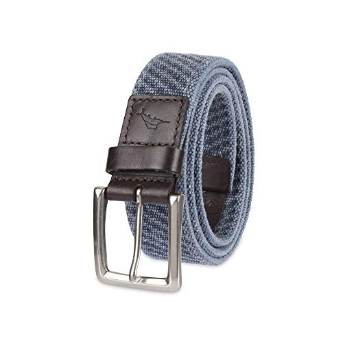 Tommy Bahama Men s Fabric Belt  Navy Casual  Large  38 40