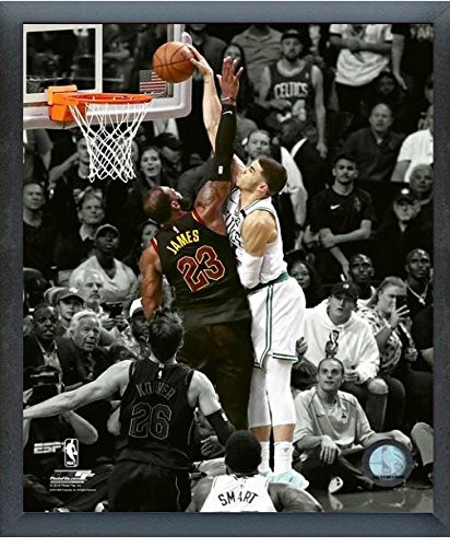 Jayson Tatum Boston Celtics 2018 NBA Playoff Spotlight Action Photo  Size  12  x 15   Framed