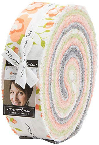 Corey Yoder Apricot and Ash Honey Bun 40 1 5 inch Strips Moda Fabrics 29100HB