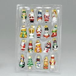 Kurt Adler 20-Piece Petite Treasures Glass Ornament Set