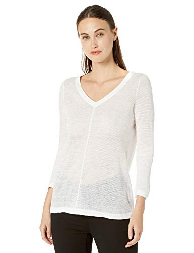 NIC ZOE Women s Make A Bow TOP  Paper White  Small
