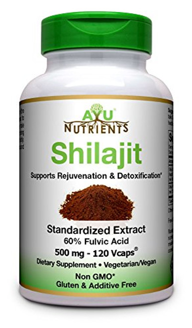Shilajit Extract 60 Fulvic Acid 500 mg Made in USA Highest Potency and Purity on The Market 120 Vegetarian Capsules Shilajit Extract 60 Fulvic Acid 500 mg Made in USA Highest Potency and Purity on The Market 120 Vegetarian Capsules