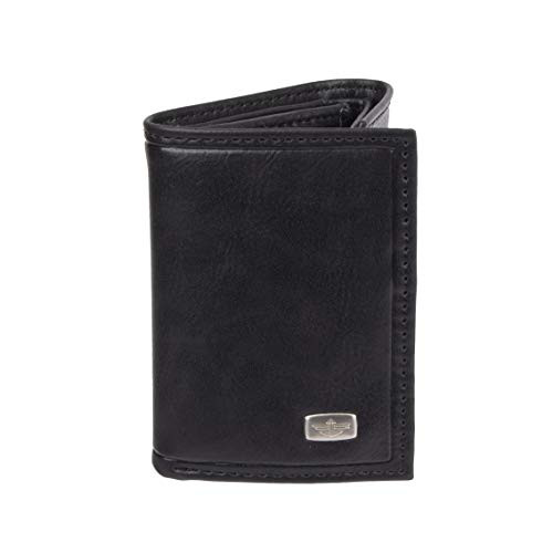 Dockers Men s Extra Capacity Trifold Wallet  Black Jack  One Size