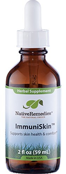 Native Remedies ImmuniSkin All Natural Herbal Supplement Supports Skin Health and Immune System Functioning Promotes Naturally Healthy Skin 59 mL Native Remedies ImmuniSkin All Natural Herbal Supplement Supports Skin Health and Immune System Functioning Promotes Naturally Healthy Skin 59 mL
