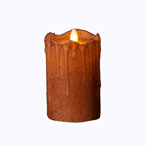 Your Heart s Delight Lifelike Flickering Flame Rust Flameless Candle Multi Your Heart s Delight Lifelike Flickering Flame Rust Flameless Candle Multi
