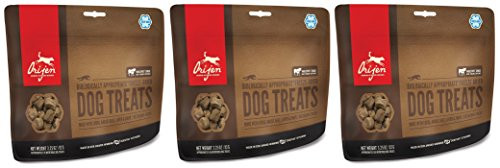 Orijen 3 Pack of Freeze Dried Angus Beef Dog Treats  3 25 Ounces Per Pack