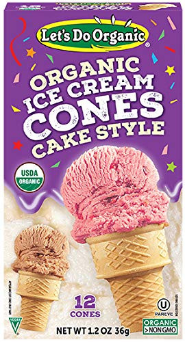 Let s Do   Organic Ice Cream Cones  12 Count Boxes  Pack of 12