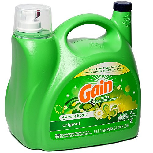Ultra Concentrated   Aroma Boosted New Gain Original Liquid Laundry Detergent 5 91 L   200 Fl  Oz   146 Loads  2X Ultra Concentrated
