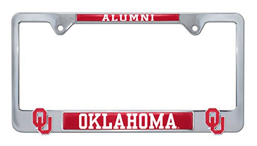 Elektroplate University of Oklahoma Alumni 3D Metal License Plate Frame