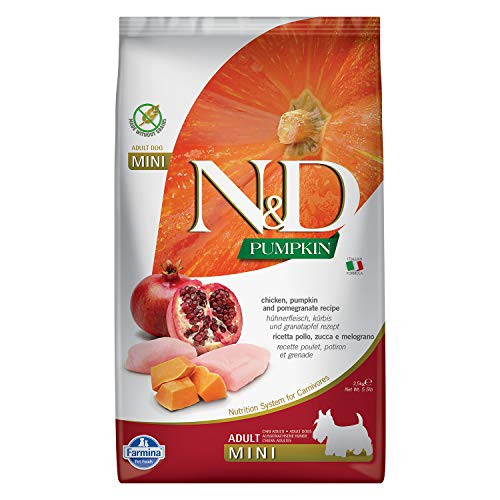 Farmina Natural Delicious Grain Free Pumpkin Chicken Pomegranate Adult Dog Mini 5 5 lb Farmina Natural Delicious Grain Free Pumpkin Chicken Pomegranate Adult Dog Mini 5 5 lb