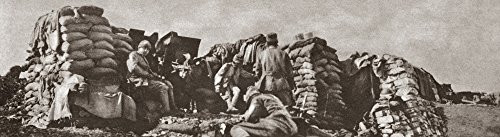 World War I Italian Front Nitalian Artillery Position Fortified By Sandbags And Local Rocks In The Italian Alps Photograph C1916 Poster Print by  18 x 24 World War I Italian Front Nitalian Artillery Position Fortified By Sandbags And Local Rocks In The Italian Alps Photograph C1916 Poster Print by  18 x 24