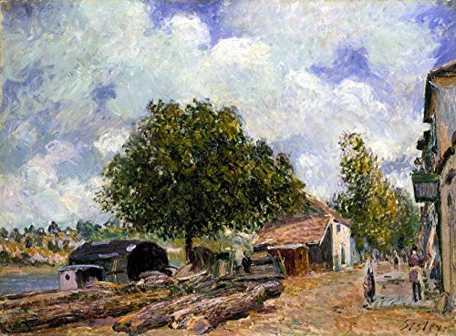 Sisley Saint Mamm 1880 NTimber Yard At Saint Mamm? Oil On Canvas By Alfred Sisley 1880 Poster Print by  18 x 24