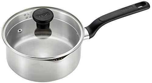T-fal C91124 Excite Stainless Steel Covered Sauce Pan Cookware, 3 Quart, Silver