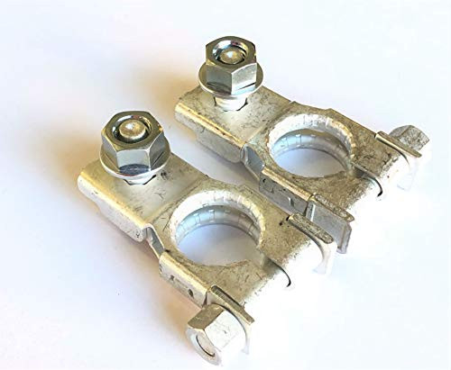 Combo Pack!! 1 each - GENUINE NEW OEM Toyota 9098205054/9098205056 Nissan 24340JA74A / 24340JA74B POSITIVE Battery Terminal Assemblies 18mm with Nuts