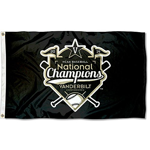 College Flags   Banners Co  Vanderbilt Commodores World Series Champs Flag