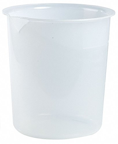 Bel Art F26219 0000 Graduated Griffin Low Form 4000ml Beaker  Polypropylene  1000ml Graduation