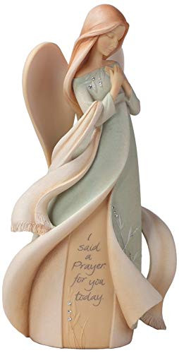 Foundations Prayer Angel Stone Resin Figurine  9