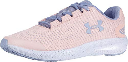 Under Armour Kids  Grade School Charged Pursuit 2 Sneaker  Peach Frost  601  Purple Dusk  4 M US Big Kid