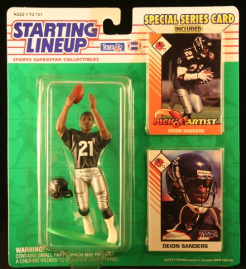 1993 Deion Sanders Atlanta Falcons Kenner SLU Starting Lineup NFL Football figure 1993 Deion Sanders Atlanta Falcons Kenner SLU Starting Lineup NFL Football figure