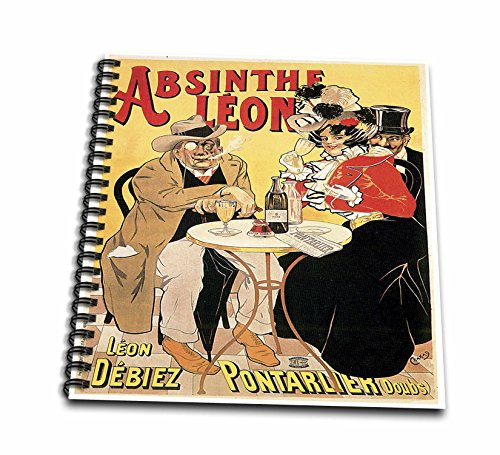 3dRose db_149285_1 Vintage Absinthe Leon French Wine Advertising Poster Drawing Book, 8 by 8-Inch 3dRose db_149285_1 Vintage Absinthe Leon French Wine Advertising Poster Drawing Book, 8 by 8-Inch