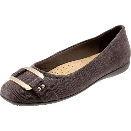 Trotters Women s Sizzle Ballet Flat Dark Brown 11