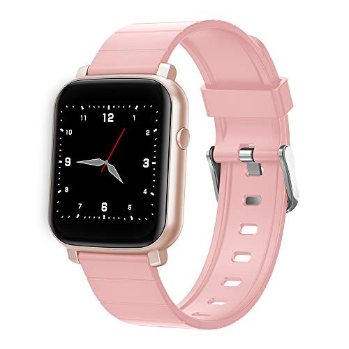 Elirin Fitness Tracker Smart Watch for Women with Heart Rate Monitor Blood Pressure Monitoring Activity Tracker with Full Touch Screen IP68 Waterproof Pedometer with Sleep Monitor Stop Watch Pink Elirin Fitness Tracker Smart Watch for Women with Heart Rate Monitor Blood Pressure Monitoring Activity Tracker with Full Touch Screen IP68 Waterproof Pedometer with Sleep Monitor Stop Watch Pink