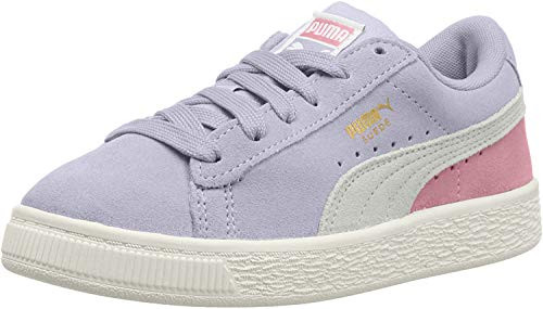 PUMA Kids  Suede Classic Sneaker  Purple Heather Peony  1 M US Little Kid