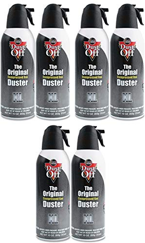 Dust Off Disposable Compressed Gas Duster  10 oz Cans  6 Pack  1430183n 526