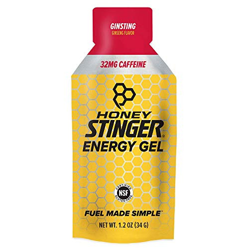 Honey Stinger Classic Energy Gel  Ginsting  Caffeinated  Sports Nutrition  1 1 Ounce  Pack of 24