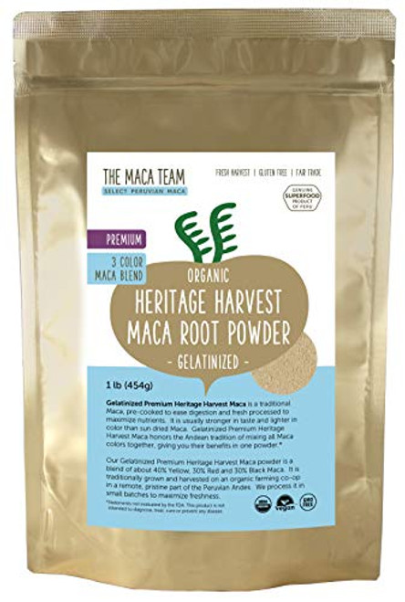 The Maca Team Premium Gelatinized Maca Powder Potent Premium Maca Powder Fair Trade GMO Free 1 Pound 50 Servings The Maca Team Premium Gelatinized Maca Powder Potent Premium Maca Powder Fair Trade GMO Free 1 Pound 50 Servings