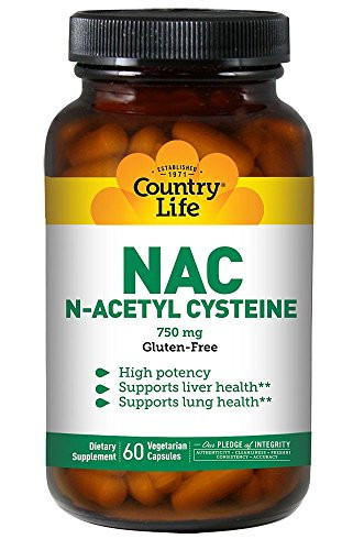 Country Life NAC N Acetyl Cysteine   750 mg   60 Vegetarian Capsules