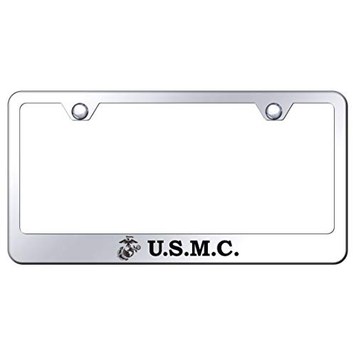 Au Tomotive Gold INC License Plate Frame for US Marine Corps Stainless Steel Chrome Au Tomotive Gold INC License Plate Frame for US Marine Corps Stainless Steel Chrome
