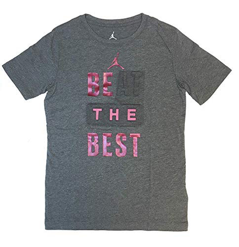 Nike Jordan Best Print T Shirt  Big Boys Size S  Medium  Carbon Heather