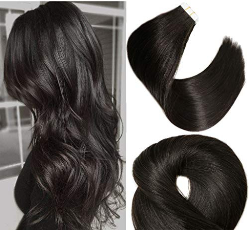 Tape In Remy Human Hair Extensions 8A 20pcs 50g Per Set 1B Natural Black Remy Hair Extensions Seamless Skin Weft Remy Silk Straight Hair Glue in Extensions Glue in Extensions Human Hair 14 Inch Tape In Remy Human Hair Extensions 8A 20pcs 50g Per Set 1B Natural Black Remy Hair Extensions Seamless Skin Weft Remy Silk Straight Hair Glue in Extensions Glue in Extensions Human Hair 14 Inch