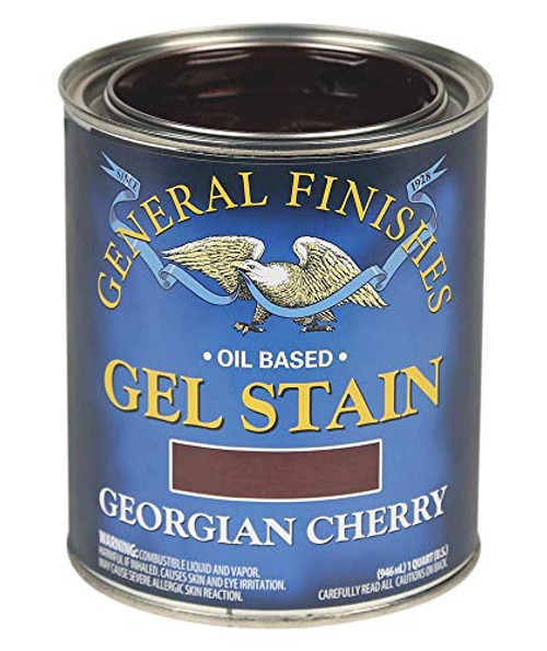 General Finishes Oil Base Gel Stain  1 Quart  Georgian Cherry