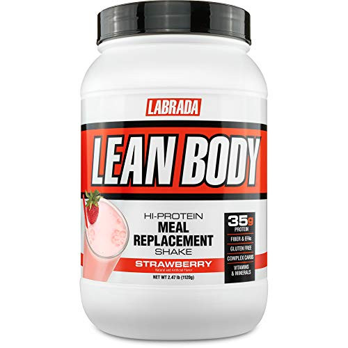 Labrada Nutrition Lean Body Hi Protein Meal Replacement Shake  Strawberry  2 47 Pound Tub