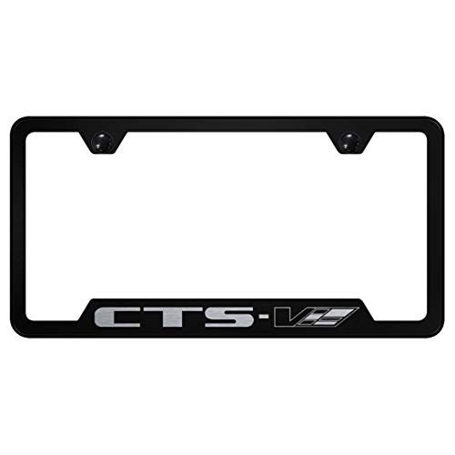 Au Tomotive Gold INC License Plate Frame for Cadillac CTS V Stainless Steel Black GF CTSV EB Au Tomotive Gold INC License Plate Frame for Cadillac CTS V Stainless Steel Black GF CTSV EB