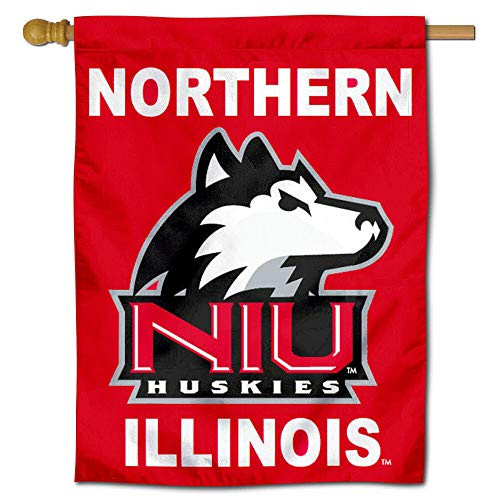 College Flags   Banners Co  NIU Huskies Banner House Flag