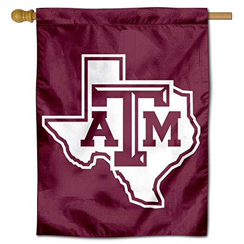 Texas A M Lone Star Logo Banner House Flag