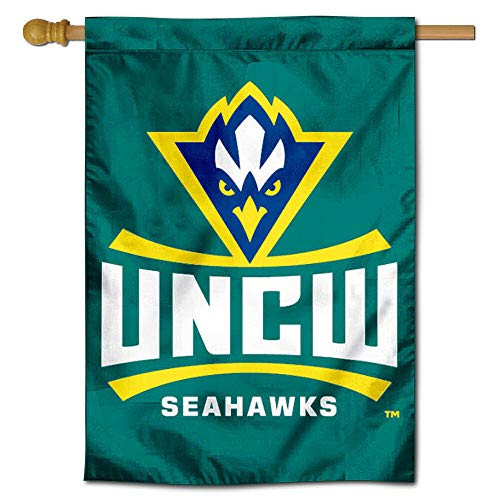 College Flags   Banners Co  North Carolina Wilmington Seahawks Two Sided and Double Sided House Flag